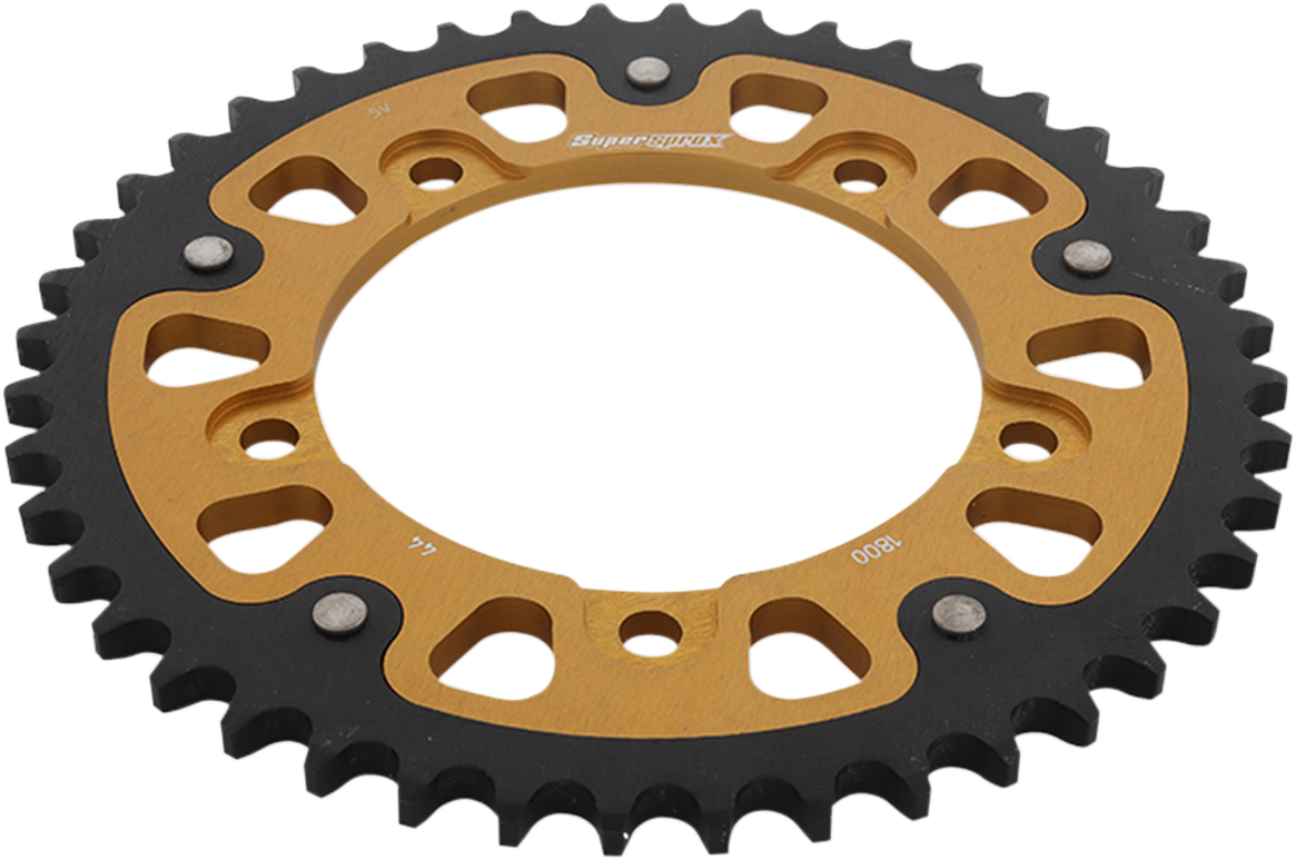 SUPERSPROX Stealth Rear Sprocket - 44 Tooth - Gold - Suzuki/Triumph RST-1800-44-GLD