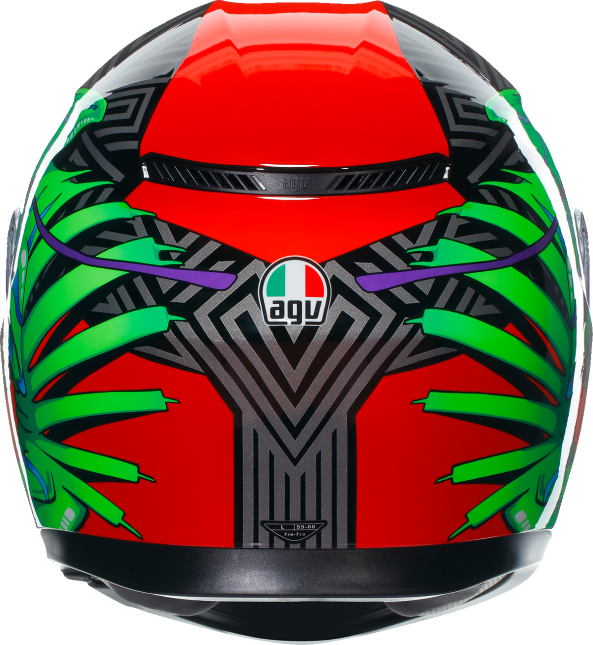 AGV K3 Helmet - Kamaleon - Black/Red/Green - 2XL 21183810040132X