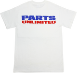 Parts Unlimited Logo Short-Sleeve T-Shirt - White - Small Pre120s