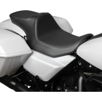 DRAG SPECIALTIES Predator III 2-Up Seat - Smooth - Solar Leather - FLT/FLH '23-'24 0801-1934