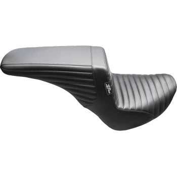 LE PERA Kickflip Up Front Seat - Pleated - Black - FL/FX '18-'25 LYU-590PT
