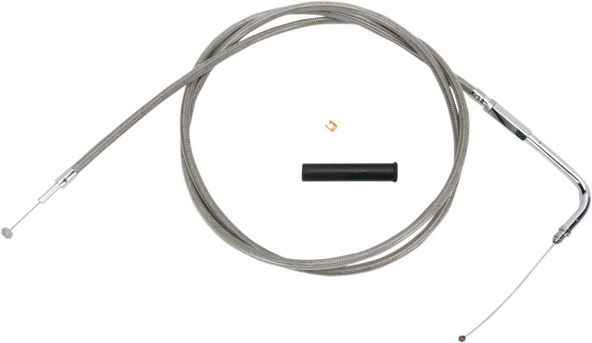 DRAG SPECIALTIES Throttle Cable - 58" - Braided 5332158B