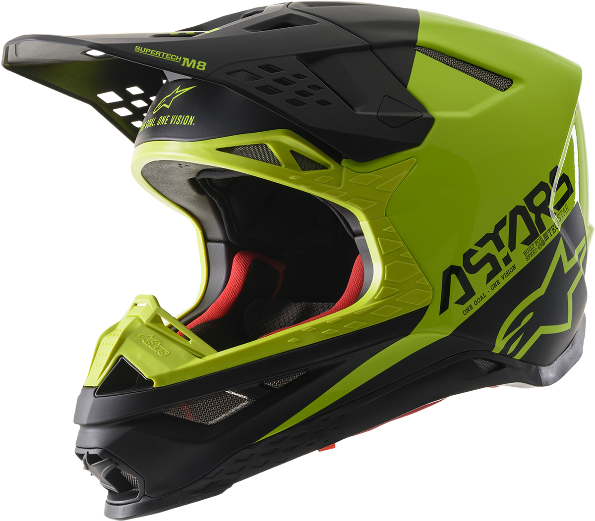 ALPINESTARS Supertech M8 Helmet - Echo - MIPS® - Black/Yellow - 2XL 8302621-1158-2X