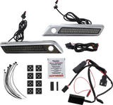 CUSTOM DYNAMICS Latch Light - Saddlebag - Dual Color - Smoke - Chrome CD-SBL-DC-SC