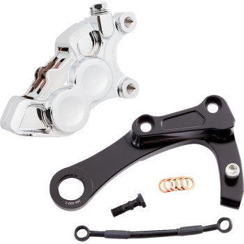 ARLEN NESS 4-Piston Caliper - Rear - Chrome 02-327