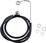 DRAG SPECIALTIES Brake Line - +6" - Black - '15-'17 Softail 618299-6BLK