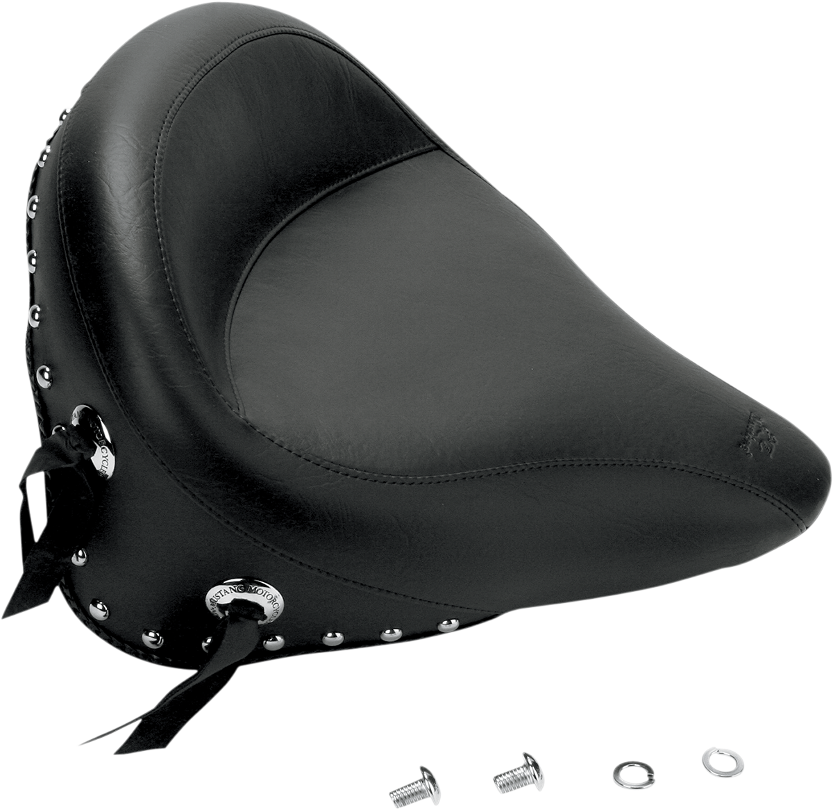 MUSTANG Wide Studded Solo Seat - FXST '00-'05 75094