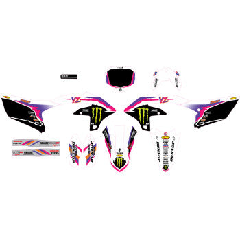 D'COR VISUALS Graphic Kit - Retro YZ 250F  2024 20-50-415