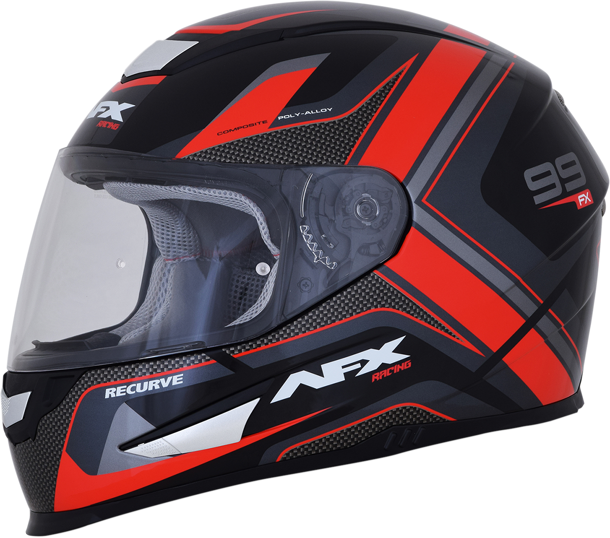 AFX FX-99 Helmet - Recurve - Black/Red - XL 0101-11114