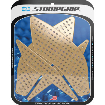 STOMPGRIP Traction Pad Tank Grips - Volcano - Clear - YZF-R1/M 55-10-0099C