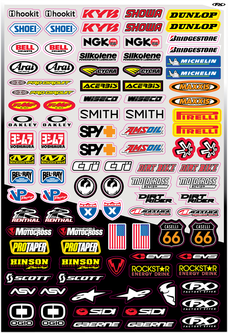 FACTORY EFFEX Decal Kit - Micro Sponsor 10-68014