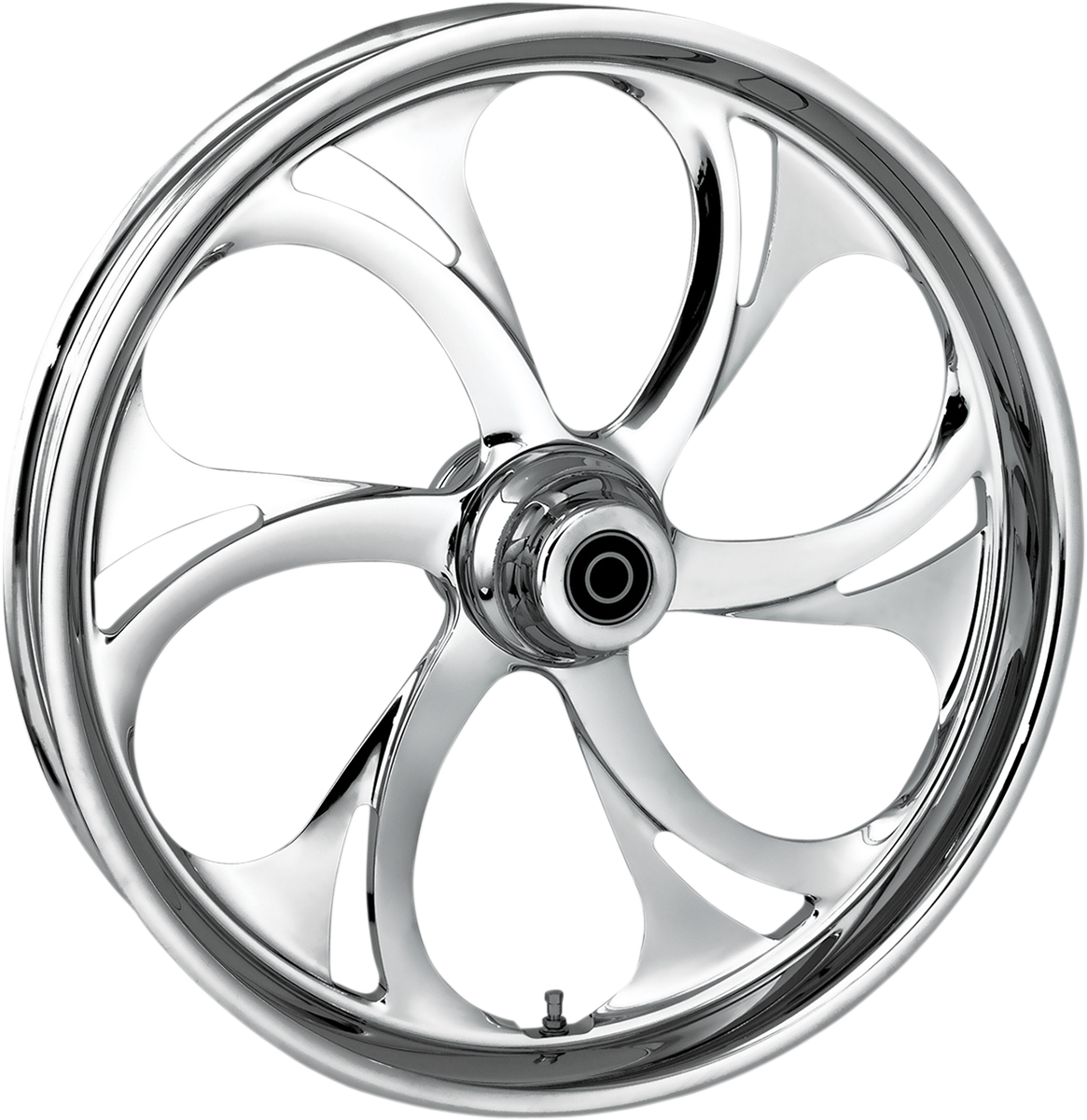 RC COMPONENTS Recoil Front Wheel - Dual Disc/ABS - Chrome - 21"x3.50" - '08-'13 FLT 21350-9031A-105