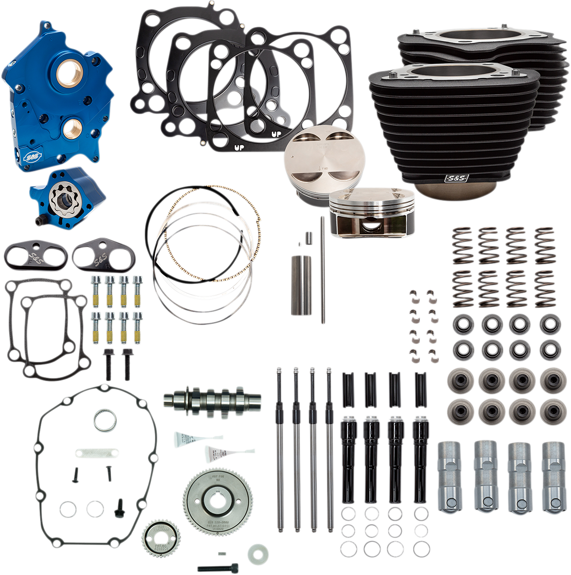 S&S CYCLE Power Package - Gear Drive - Oil Cooled - Non-Highlighted Fins - M8 NOT RECOMMENDED F/TRIKES 310-1059A