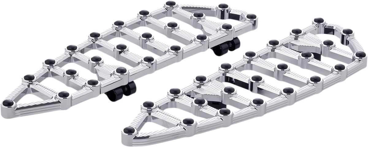 ARLEN NESS MX Driver Floorboards - Chrome 410-008