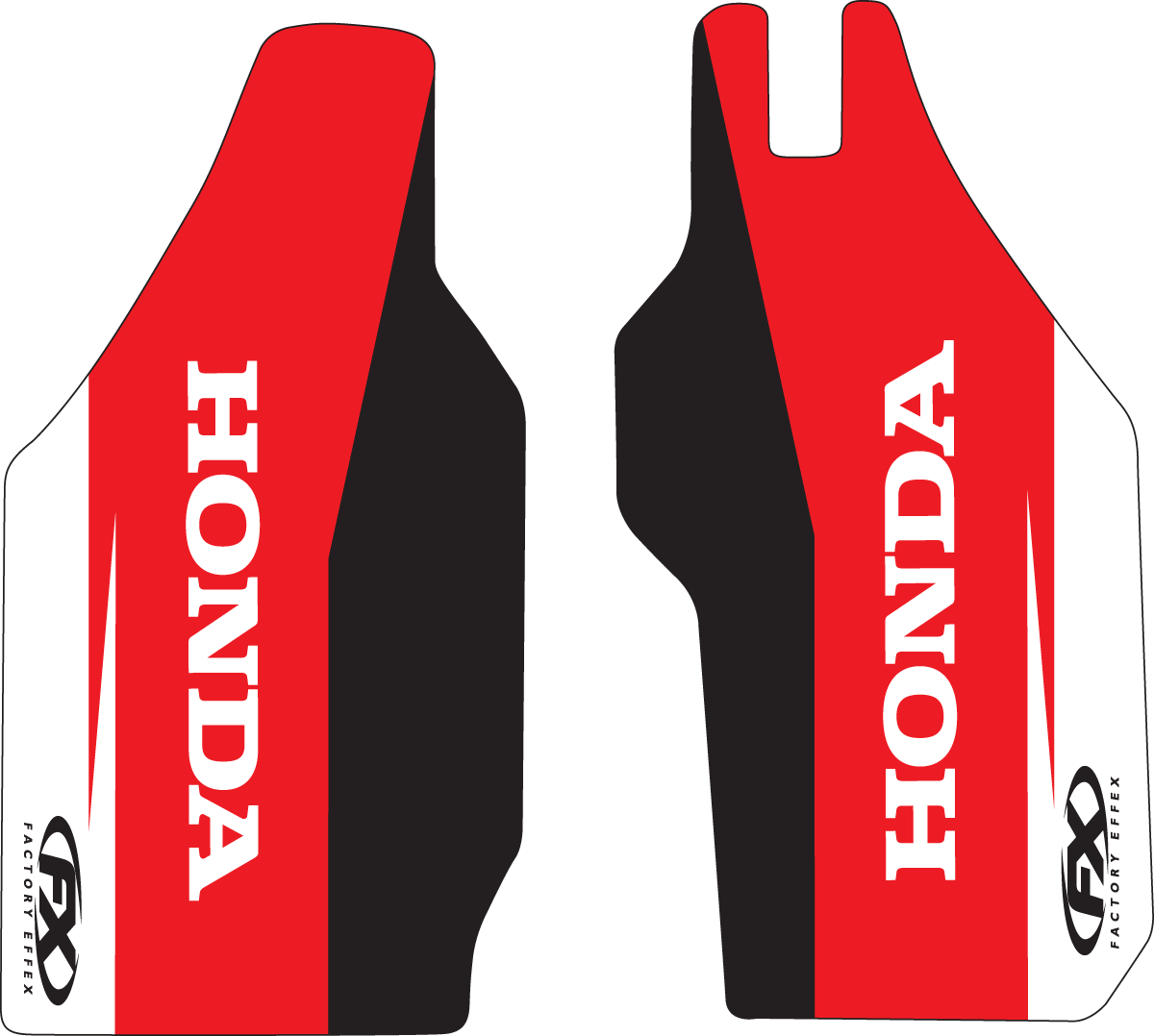 FACTORY EFFEX Fork Guard Graphic - Honda 17-40320