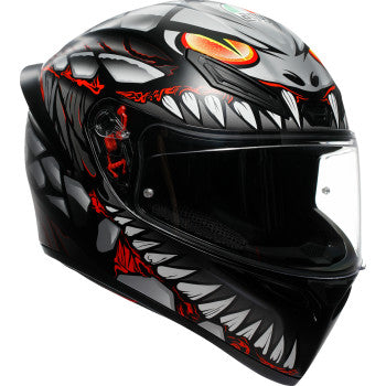 AGV K1 S Helmet - Lyzard - Matte Black/Gray/Red - Small 2118394003-044-S