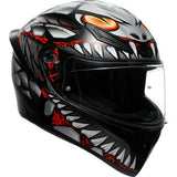 AGV K1 S Helmet - Lyzard - Matte Black/Gray/Red - Small 2118394003-044-S