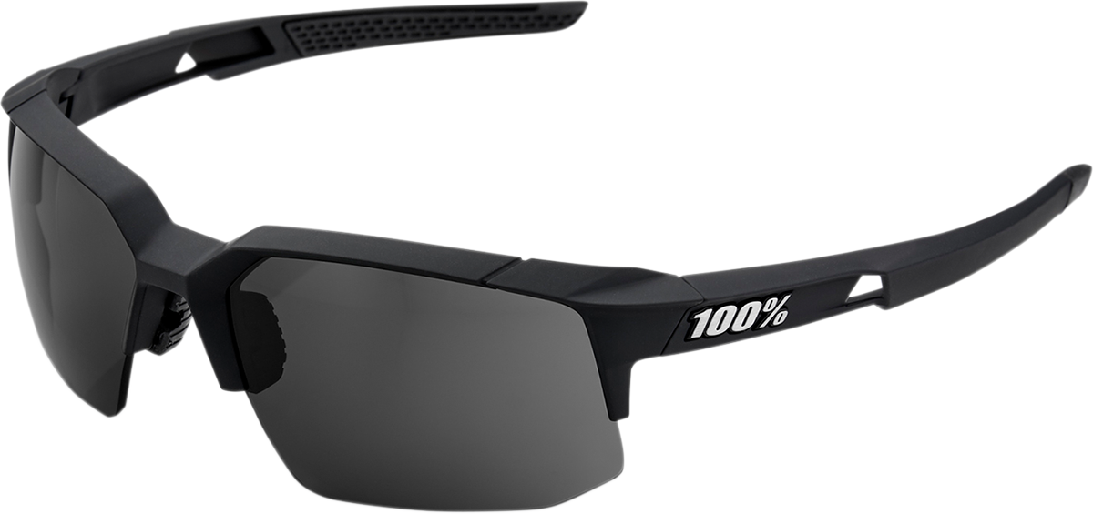 100% Speedcoupe Sunglasses - Black - Smoke 61031-100-57