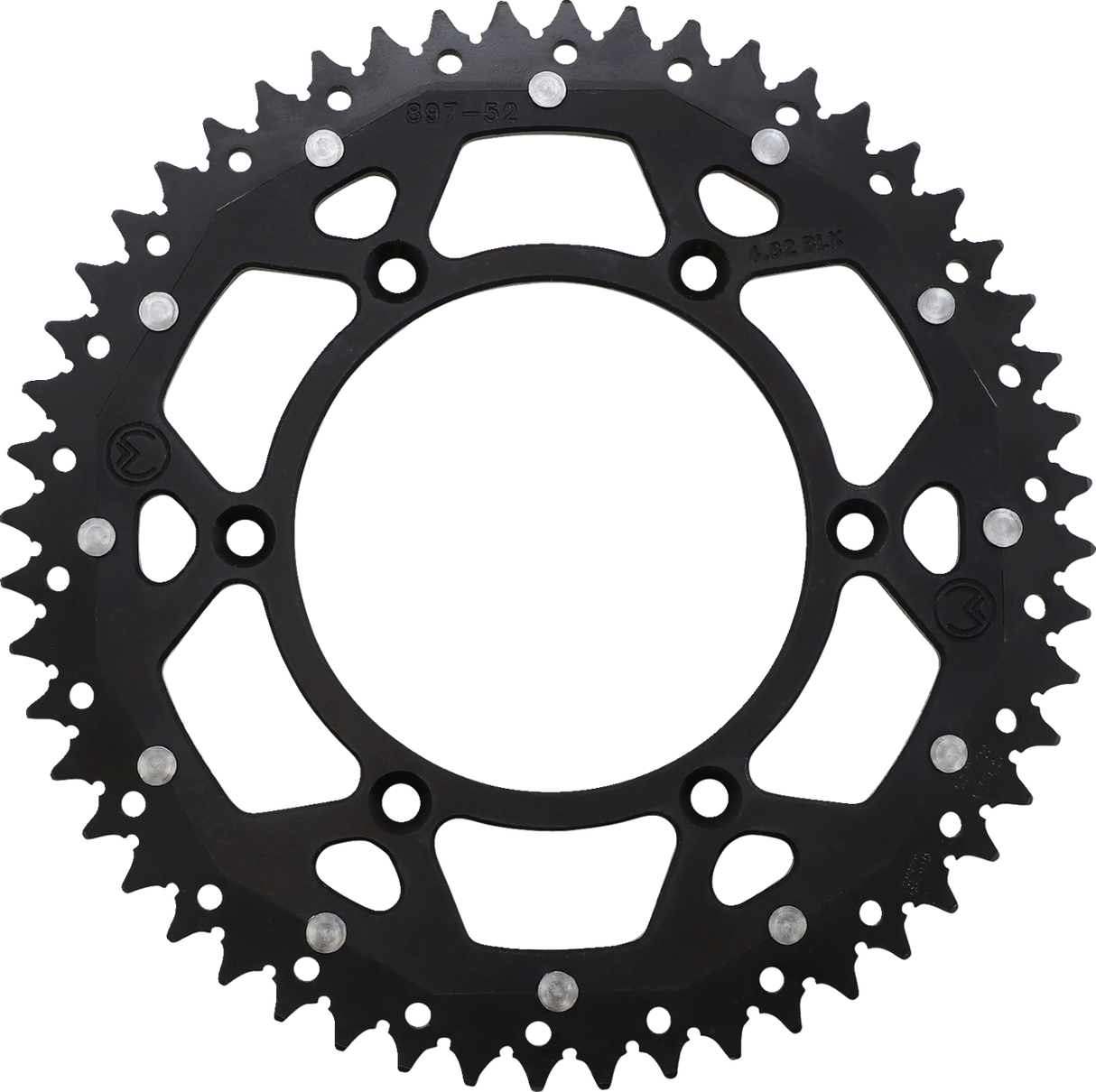 MOOSE RACING Dual Sprocket - Black - 52 Tooth 1210-897-52-10X