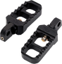 JOKER MACHINE Adjustable Stubby Footpegs - Black 08-642-1B