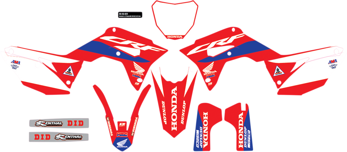 D'COR VISUALS Graphic Kit - Honda - HRC 20-10-921