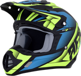 AFX FX-17 Helmet - Force - Matte Black/Green/Blue - 2XL 0110-5218