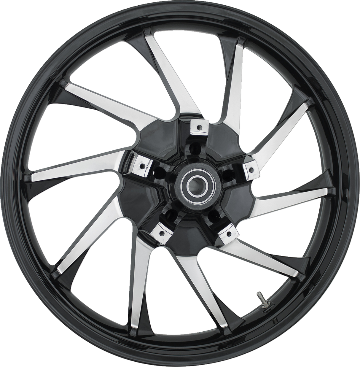 COASTAL MOTO Front Wheel - Hurricane - Dual Disc/No ABS - Black Cut - 21"x3.50" - '00-'07 FL 3D-HUR213BC07