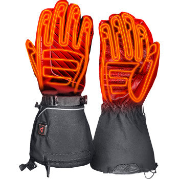 GERBING HEATED CLOTHING 7 V Atlas Ultra-Flex Battery Heated Gloves - Black - Medium GERAFGV7VMM