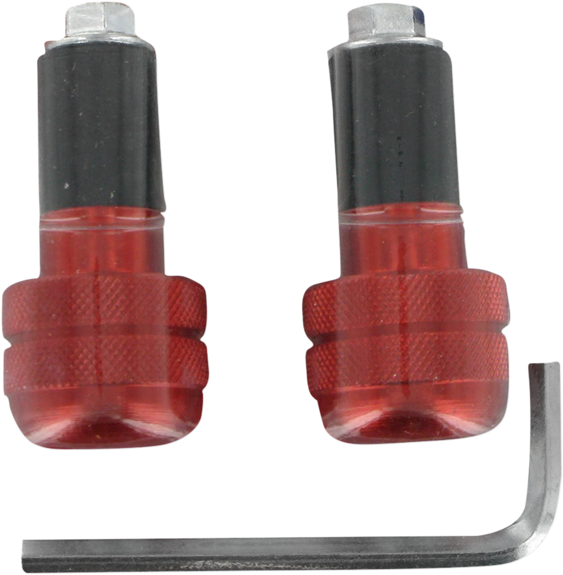 K&S TECHNOLOGIES Bar End - Anti-Vibrating - Red 15-6006