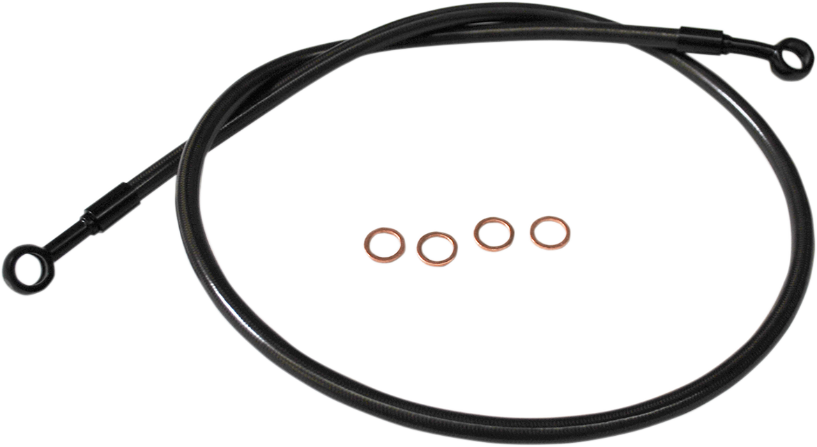 LA CHOPPERS Midnight Brake Line - 12"-14" - Scout LA-8400B13M