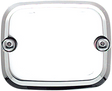 JOKER MACHINE Master Cylinder Cover - Brake - Front - Smooth - Chrome 951019C