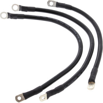 ALL BALLS Battery Cable Kit - Black 79-3003-1