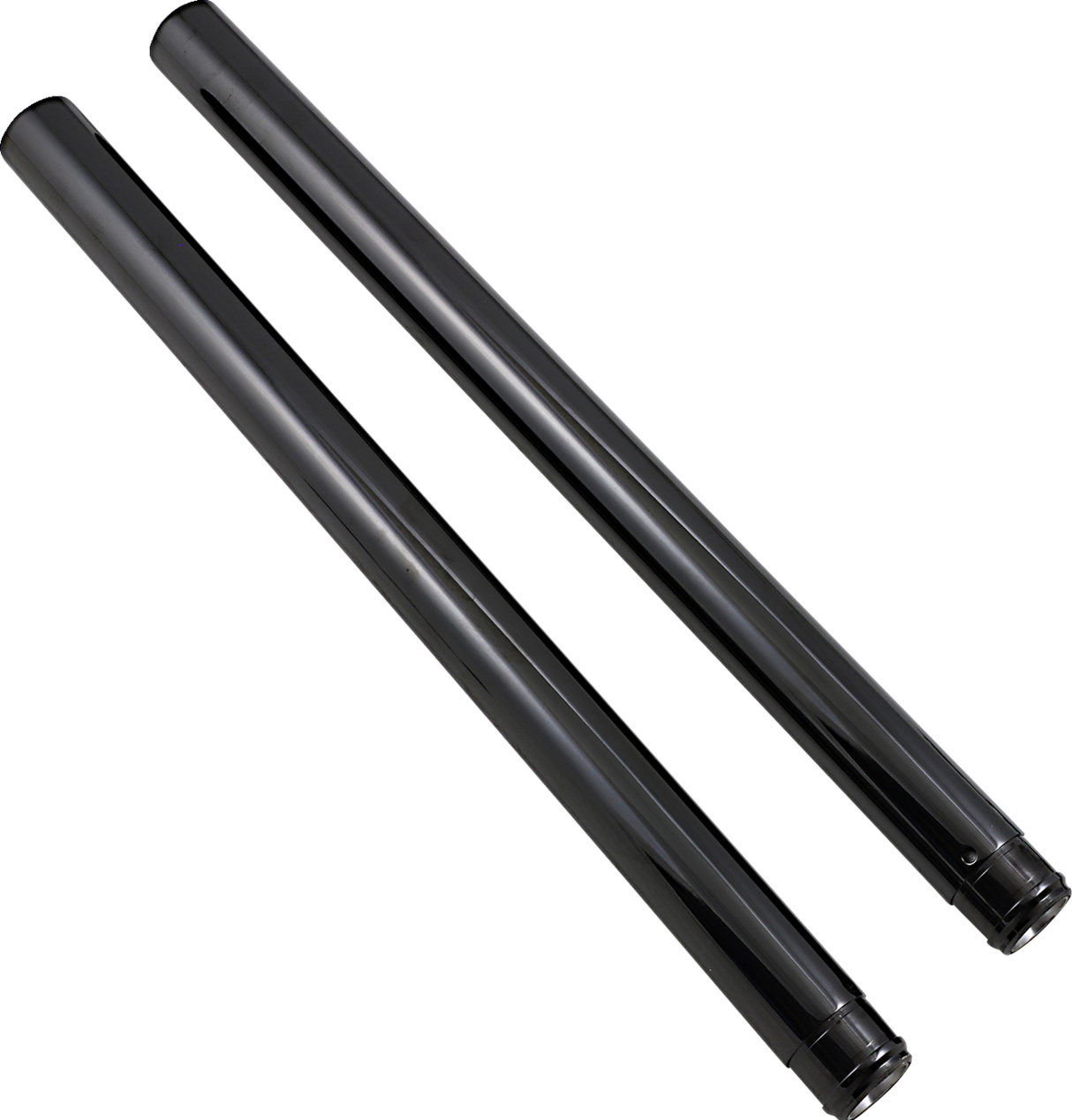 CUSTOM CYCLE ENGINEERING Black Diamond-Like Fork Tubes - 49 mm - 23.875" Length 710019