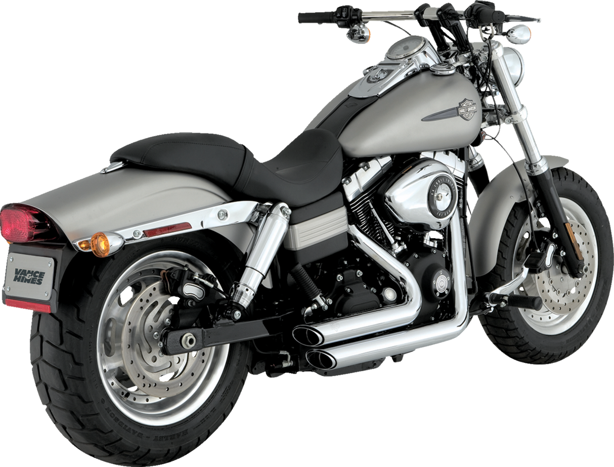 VANCE & HINES Short Shot Staggered Exhaust System - Chrome 17317