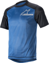 ALPINESTARS Alps 4.0 V2 Jersey - Short-Sleeve - Blue/Black/Silver - XL 1765922-7318-XL