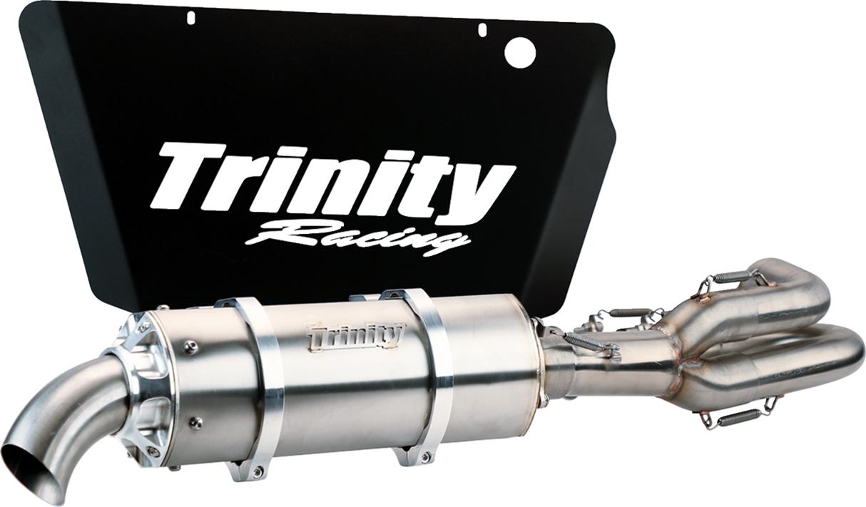 TRINITY RACING Single Stinger Exhaust - Brushed TR-4172F