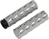 LA CHOPPERS Grips - Hex - TBW - Chrome LA-7491-00