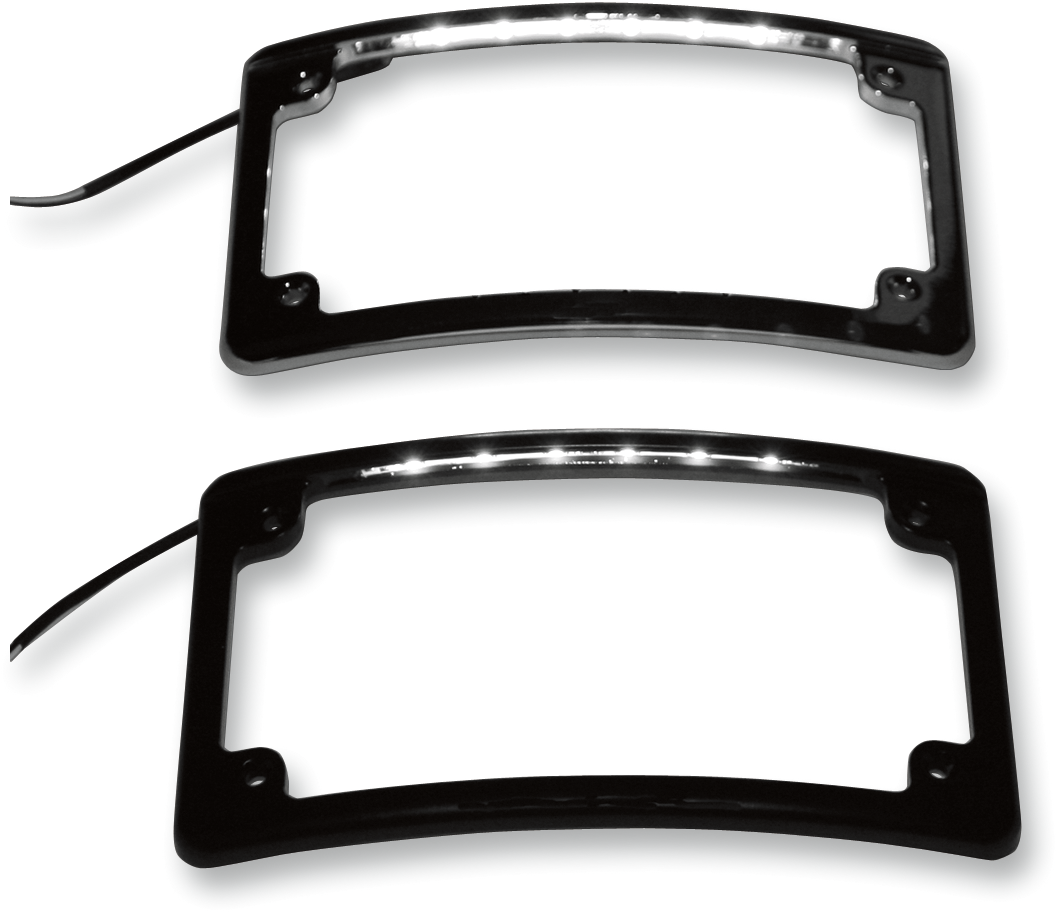 CUSTOM DYNAMICS LED License Plate Frame - Chrome LPF-RAD-C-LP