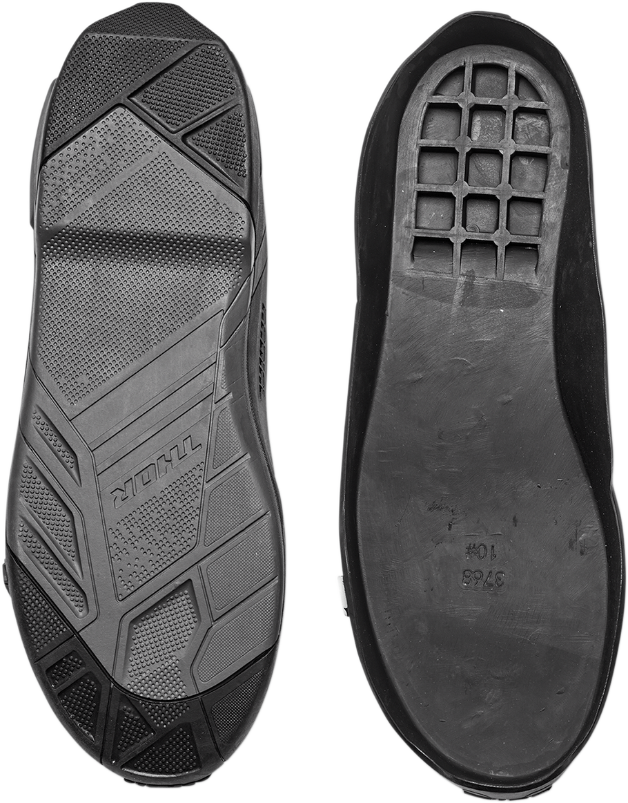 THOR Radial Boots Replacement Outsoles - Black/Gray - Size 7-8 3430-0889