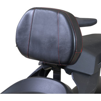 SHOW CHROME Grande Backrest - Driver - Red Stitch - Ryker 41-416GRED