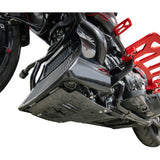 THRASHIN SUPPLY CO. Skid Plate - Carbon Fiber/Forged - With Black Brackets - FLHX/FLTRX TSC-3035-1
