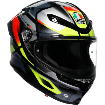 AGV K6 S Helmet - Erazer - Black/Red/Yellow Fluo - Medium 2118395002-026-M
