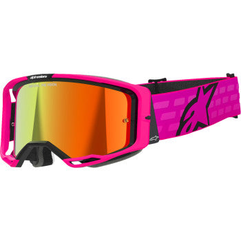 ALPINESTARS GOGGLES Vision 8 Goggle - Corp - Pink - Red Mirror 5101625-3083