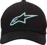 ALPINESTARS Ageless Curve Hat - Black/Light Aqua - Small/Medium 1017810101177SM