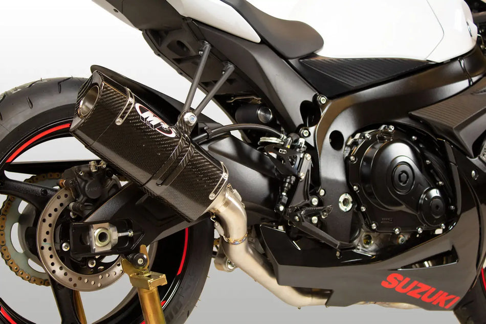 Sistema de escape M4 completo de titanio MC36 Fibra de carbono 2011-2024 GSXR600/750 SU6124T