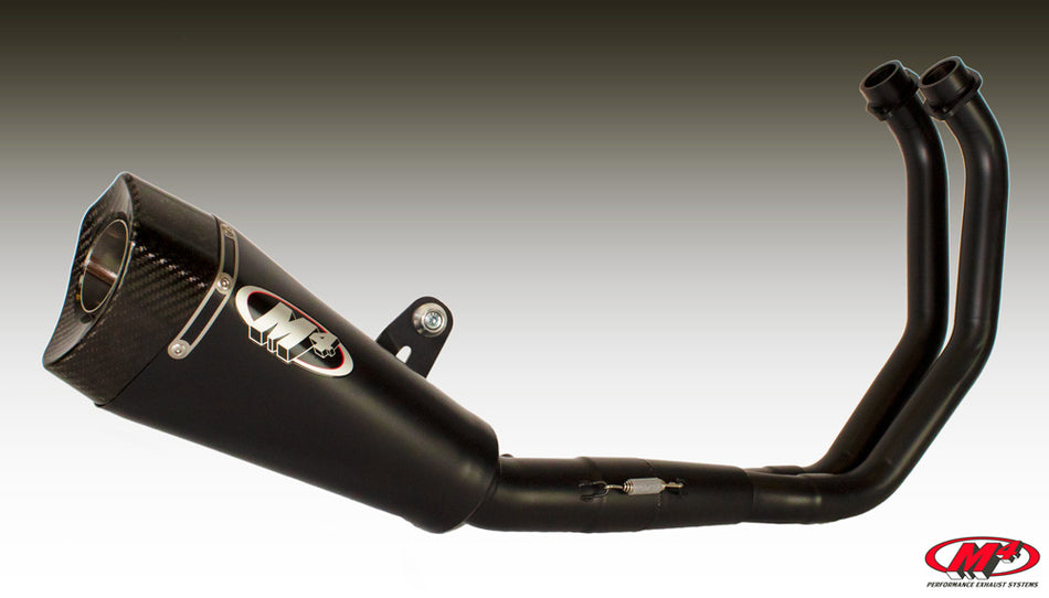 M4 Exhaust All Black Full System RM1 Canister 2015 - 2023 FZ-07/MT-07/XSR700   YA6722