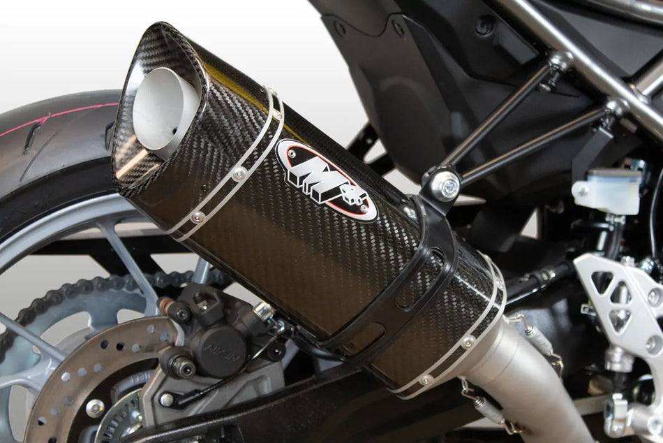 M4 RACE FULL SYSTEM WITH SCALENE CARBON CANISTER 2023-2024 Suzuki GSX-8S/R  SU8024