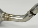 Graves Full Stainless Exhaust - Black Crf300   2021-2023 Exh-21c3l-Fsak