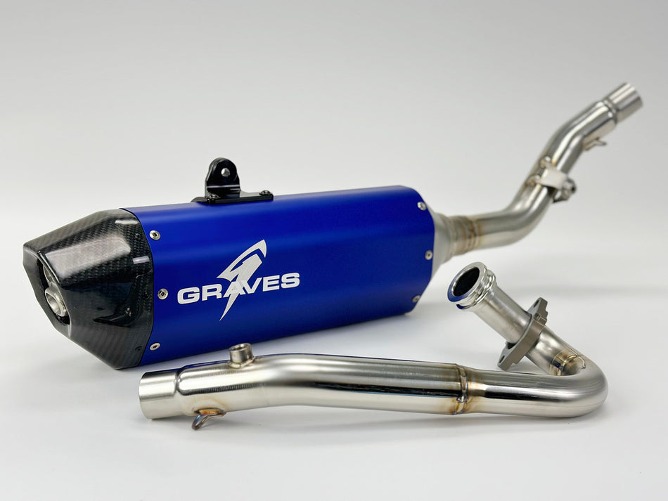 Graves motorsports Honda Full Stainless Exhaust  CRF300L Rally   2021-202  EXH-21C3L-FSAB
