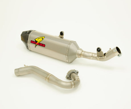 Graves motorsports honda crf450rl/rl/x 2019-2023  full titanium exhaust EXH-19C4X-FTT